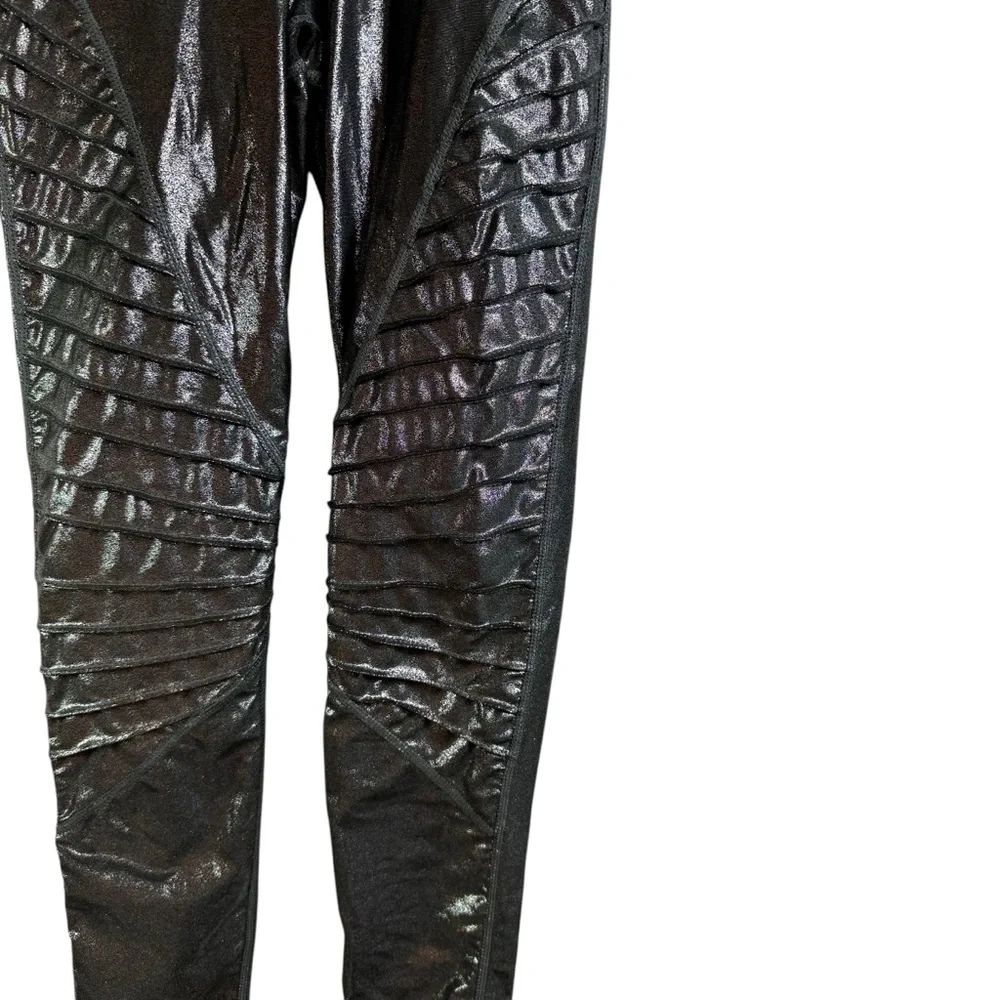 Carbon 38 Abbot Kinney High Rise Full Length Motto Shine Leggings - Picture 4 of 5